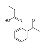 N-(2-acetylphenyl)propanamide结构式