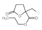 propyl 2-(chloromethyl)-5-oxo-oxolane-2-carboxylate结构式