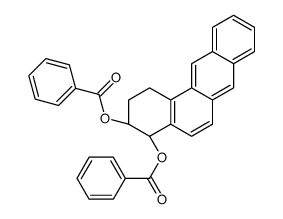 [(3S,4S)-4-benzoyloxy-1,2,3,4-tetrahydrobenzo[a]anthracen-3-yl] benzoate结构式