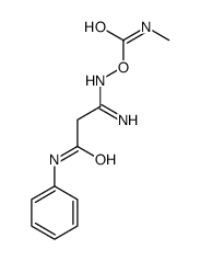 [(1-amino-3-anilino-3-oxopropylidene)amino] N-methylcarbamate结构式