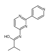 2-methyl-N-(2-pyridin-4-ylpyrimidin-4-yl)propanamide结构式