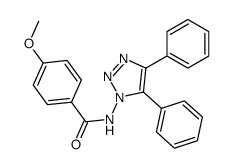 N-(4,5-diphenyltriazol-1-yl)-4-methoxybenzamide结构式