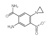 2-amino-5-aziridin-1-yl-4-nitro-benzamide structure