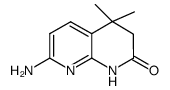 7-amino-4,4-dimethyl-3,4-dihydro-1,8-naphthyridin-2(1H)-one structure