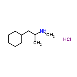 (-)-propylhexedrine hydrochloride structure