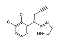 N-(2,3-dichlorophenyl)-N-prop-2-ynyl-4,5-dihydro-1H-imidazol-2-amine结构式