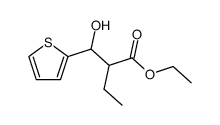 2-(hydroxy-[2]thienyl-methyl)-butyric acid ethyl ester Structure