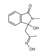 3-Hydroxy-3-{2-[(E)-hydroxyimino]-propyl}-2-methyl-2,3-dihydro-isoindol-1-one结构式