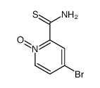 4-bromo-1-oxidopyridin-1-ium-2-carbothioamide结构式