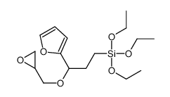 triethoxy-[3-(furan-2-yl)-3-(oxiran-2-ylmethoxy)propyl]silane Structure