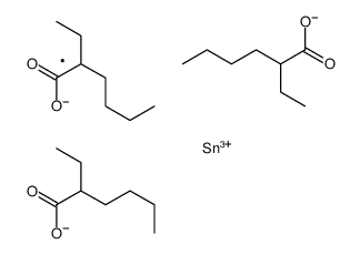 tris[(2-ethylhexanoyl)oxy]methylstannane Structure