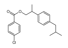 2-[4-(2-methylpropyl)phenyl]propyl 4-chlorobenzoate结构式