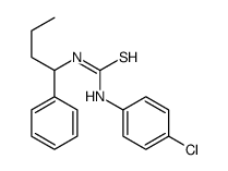 1-(4-chlorophenyl)-3-(1-phenylbutyl)thiourea Structure