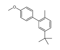 4-tert-butyl-2-(4-methoxyphenyl)-1-methylbenzene结构式