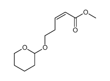 methyl 5-(oxan-2-yloxy)pent-2-enoate结构式