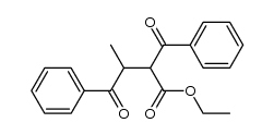 2-benzoyl-3-methyl-4-oxo-4-phenyl-butyric acid ethyl ester Structure