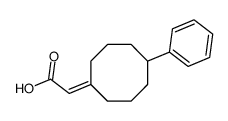 2-(5-phenylcyclooctylidene)acetic acid结构式