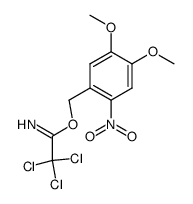 4,5-dimethoxy-2-nitrobenzyl trichloroacetimidate结构式