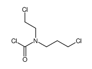 N-(2-chloroethyl)-N-(3-chloropropyl)carbamoyl chloride Structure