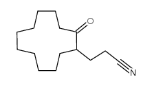 3-(2-氧代环十二烷基)丙腈结构式