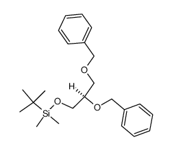 (R)-(2,3-bis(benzyloxy)propoxy)(tert-butyl)dimethylsilane structure