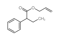 Benzeneacetic acid, a-ethyl-, 2-propen-1-yl ester structure