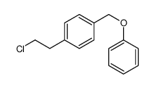 1-(2-chloroethyl)-4-(phenoxymethyl)benzene结构式