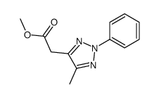 methyl 2-(5-methyl-2-phenyltriazol-4-yl)acetate Structure