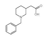 2-(1-Benzyl-3-piperidinyl)acetic acid结构式