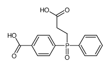 4-[2-carboxyethyl(phenyl)phosphoryl]benzoic acid Structure