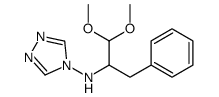 N-(1,1-dimethoxy-3-phenylpropan-2-yl)-1,2,4-triazol-4-amine结构式