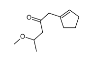 1-(cyclopenten-1-yl)-4-methoxypentan-2-one Structure