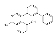 5-hydroxy-4-(3-phenylphenyl)-2H-isoquinolin-1-one结构式