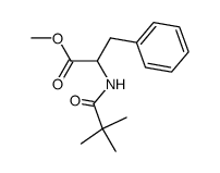 2-(2,2-Dimethyl-propionylamino)-3-phenyl-propionic acid methyl ester结构式