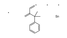 trimethyl-(4-methyl-3-methylidene-4-phenylpent-1-enyl)stannane Structure