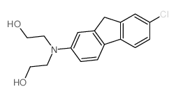 Ethanol,2,2'-[(7-chlorofluoren-2-yl)imino]di- (7CI,8CI) structure