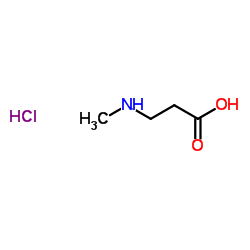 N-Methyl-β-alanine hydrochloride (1:1) structure