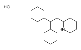 2-(2,2-dicyclohexylethyl)piperidine,hydrochloride结构式