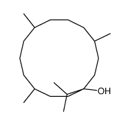 4,8,12-trimethyl-1-propan-2-ylcyclotetradecan-1-ol结构式