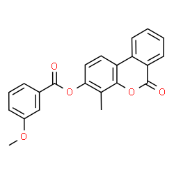 (4-methyl-6-oxobenzo[c]chromen-3-yl) 3-methoxybenzoate结构式