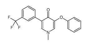 1-methyl-3-phenoxy-5-[3-(trifluoromethyl)phenyl]pyridin-4-one Structure