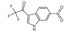 2,2,2-trifluoro-1-(6-nitro-1H-indol-3-yl)-ethanone结构式