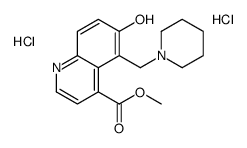 methyl 6-hydroxy-5-(piperidin-1-ylmethyl)quinoline-4-carboxylate,dihydrochloride结构式