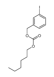 Hexyl m-iodobenzyl=carbonate Structure