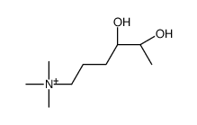 [(4R,5S)-4,5-dihydroxyhexyl]-trimethylazanium结构式