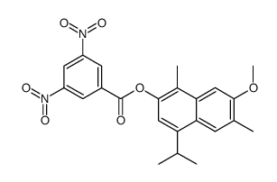 3,5-Dinitro-benzoic acid 4-isopropyl-7-methoxy-1,6-dimethyl-naphthalen-2-yl ester Structure