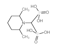 [(2,6-dimethylpiperidin-1-yl)-phosphonomethyl]phosphonic acid结构式