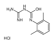 1-(diaminomethylidene)-3-(2,6-dimethylphenyl)urea,hydrochloride Structure