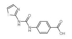 4-(1,3-thiazol-2-ylcarbamoylamino)benzoic acid Structure