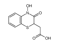 (4-hydroxy-3-oxo-3,4-dihydro-2H-benzo[1,4]thiazin-2-yl)-acetic acid结构式